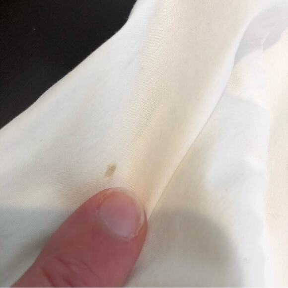 WHBM white button down tie front top size 0 - Picture 12 of 14